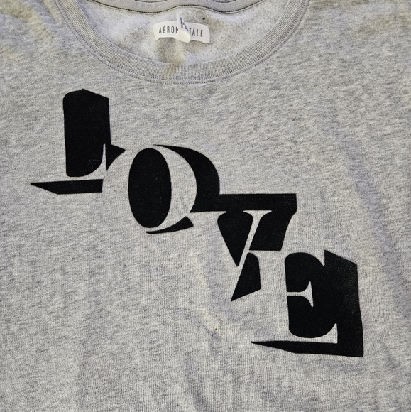 Aeropostale cropped crew neck sweatshirt - Picture 3 of 4